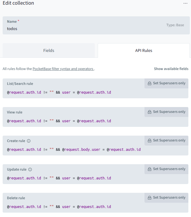 API Rules